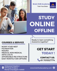 Online offline classes for all India students with individual attention